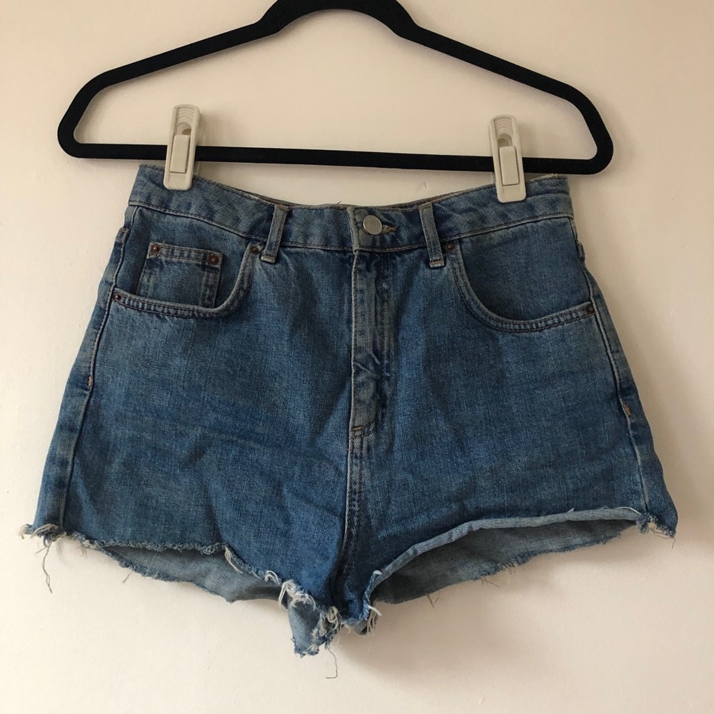 high waisted cut off jean shorts